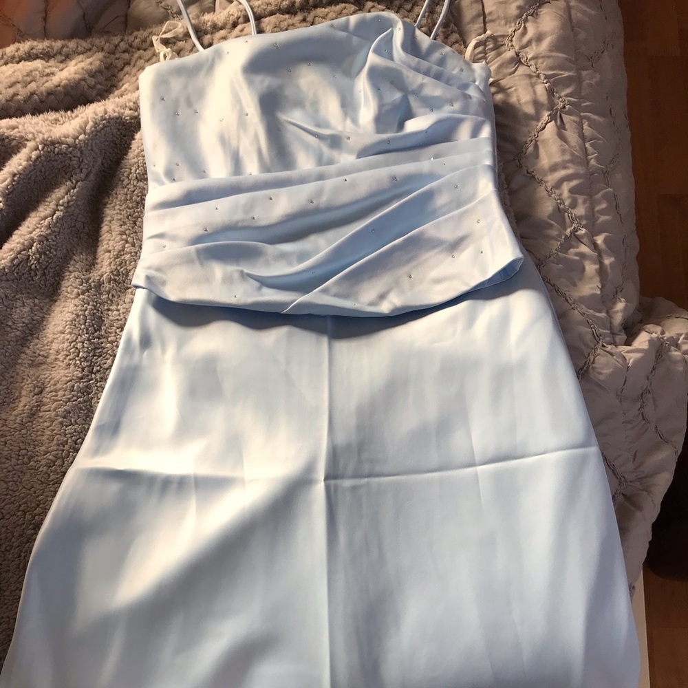 POWDER BLUE DRESS/GOWN!